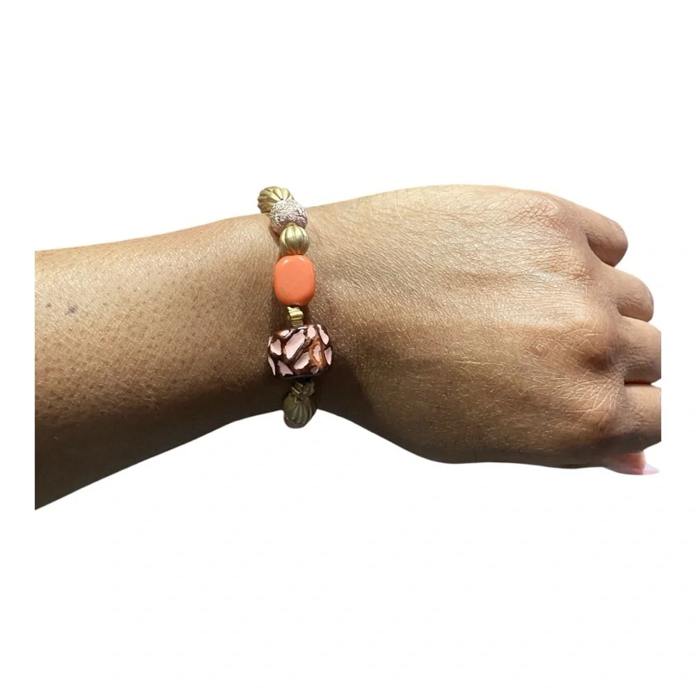 Elegant Multi-Color Stretchy  Beaded Bracelet Set